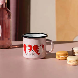 Moomin Enamel Mug Heart - 250ml
