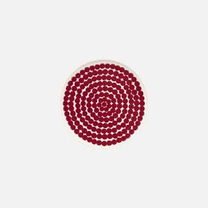 Marimekko Tableware: Oiva/Siirtolapuutarha plate 20 cm - dark red