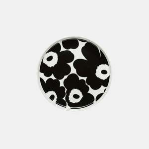 Marimekko Tableware: Oiva / Unikko Plate 20 cm - Black