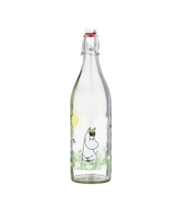 Moomin Glass Bottle Meadow - 1L
