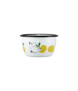 Moomin Enamel Bowl Joyful Apples Yellow - 300ml