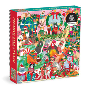 Merry Catmas, 500pcs, Family Puzzle