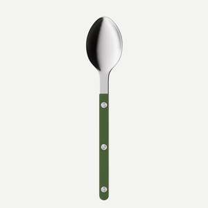 Kitchen: Bistrot Solid Dessert Spoon - Green