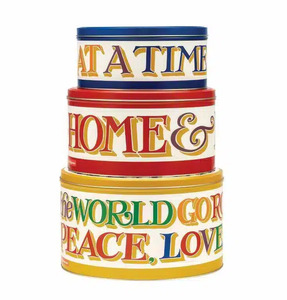Kitchen: Emma Bridgewater Brighter World Set 3 Round Cake Tins