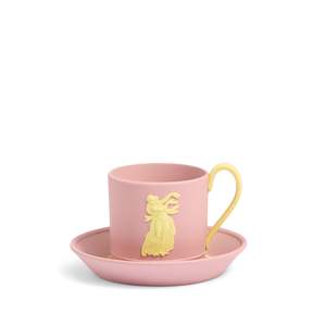 Bacchus Flaxman Teacup and Saucer Pink
