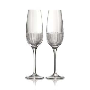 Wedgwood: COLONNADE FLUTE GLASS PAIR