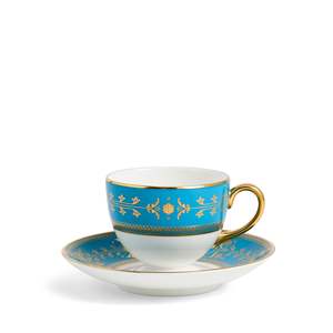 Bacchus Teacup Saucer 175ml 5.9floz Turquoise