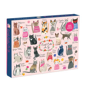 Jigsaw Puzzles: COOL CATS A-Z 1000PC FAMILY PUZZLE