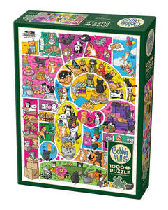 Jigsaw Puzzles: Doodlecats, 1000pcs, Compact