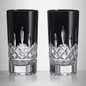 Waterford: Lismore Black Highball 340ml 11.5floz, Set of 2