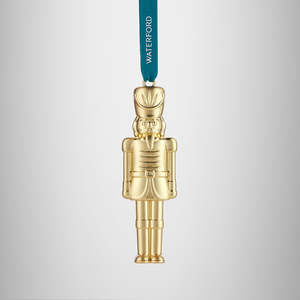 Waterford: Nutcracker Gold Metal Ornament