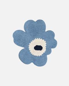 Unikko Bath Mat / Bathroom carpet 73x74 Cm - Dusty Blue