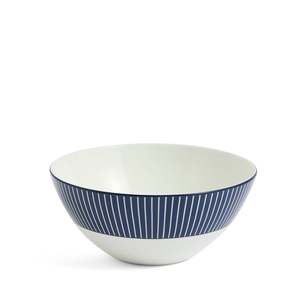 Wedgwood: Gio Cereal Bowl 16cm Pinstripe Blue