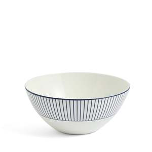 Gio Cereal Bowl 16cm Pinstripe White