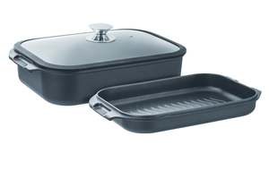 Cookware: IGNITE 3 Pce Dble Roast/Grill Set