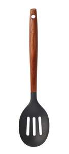 Cookware: Ash/Sillicone Slotted Spoon 31cm