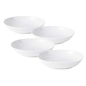 Gordon Ramsay Maze by Royal Doulton White Set of 4 Pasta Bowls 24cm