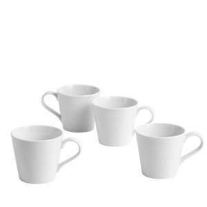 Gordon Ramsay Maze by Royal Doulton White Set of 4 Mugs