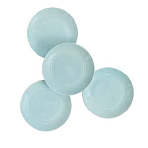 Gordon Ramsay Maze by Royal Doulton Blue Set of 4 Plates 22cm