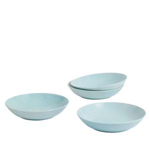Gordon Ramsay Maze by Royal Doulton Blue Set of 4 Pasta Bowls 24cm