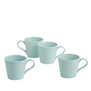 Gordon Ramsay Maze by Royal Doulton Blue Mug Set of 4