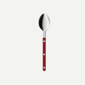 Bistrot shiny solid dessert spoon - Burgundy