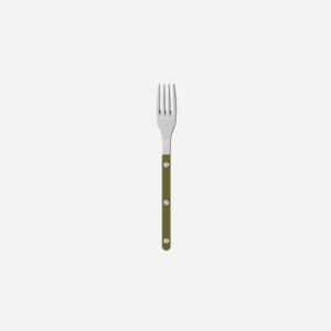 Bistrot shiny solid Salad fork -  Green fern