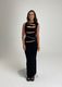Slashed knit maxi
