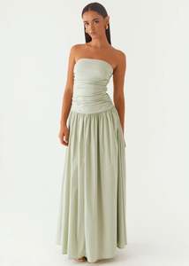 Size 8: Pepper Mayo Carmel Maxi Dress - Sage