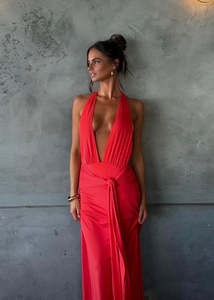 Size 10: Kookai Jasmine Maxi Dress - Grenadine