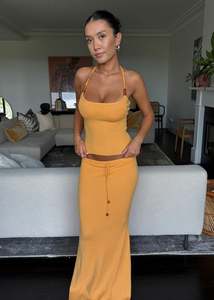 Dear Frankie Lucia Maxi Set - Saffron