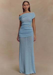 Size 6: Meshki Boucle Knit Set - Light Blue