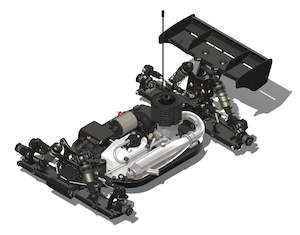 Kits 8th Scale: HB Racing D8 RS 2025 Spec 1/8 Competition Nitro Buggy