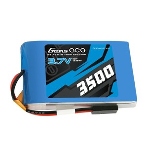 Radios Servos: Gens Ace 3500mAh 3.7V TX 1S Lipo Battery Pack w/JR Plug Sanwa