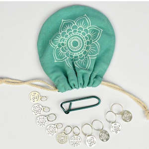 Sterling Silver Plated Chakra Stitch Markers