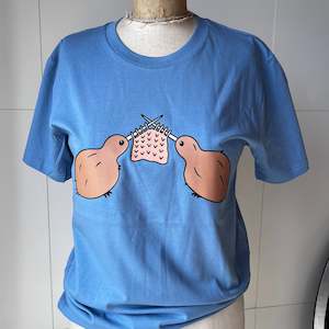 Tee Shirts: Knitting Kiwis Tee Shirt