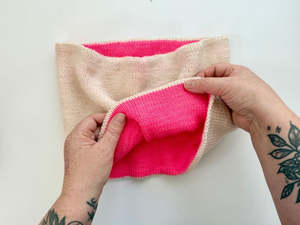 Base Doodle Reversible Cowl Pattern