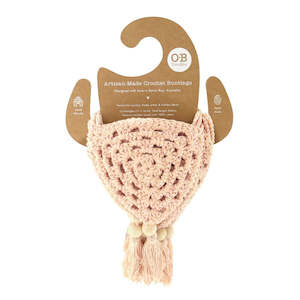 O B Designs 1: O.B Designs Crochet Bunting Flag - Pale Peach