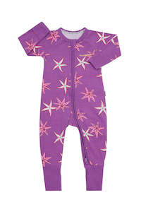 60 Off Bonds Clearance: Bonds 2 Way Zip Wondersuit - Purple Star Fish
