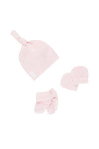 60 Off Bonds Clearance: Bonds Baby Organic Beanie Set - Blossom Pink Marle