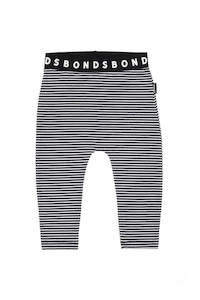 Bonds Essentials: Bonds Stretchies Leggings - Black & White Stripe