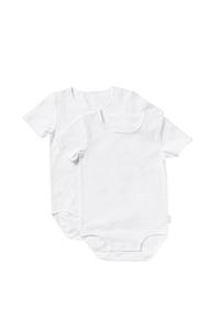 Bonds Essentials: Bonds Wonderbodies Short Sleeve Bodysuit 2 Pk - White