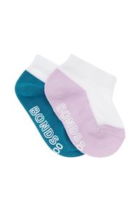 60 Off Bonds Clearance: Bonds Baby Logo Light Low Cut 2 Pack Socks - Lilac/Teal