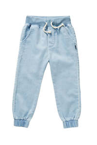 Bonds Trackies: Bonds Kids Denim Terry Trackie - Basic Summer Blue