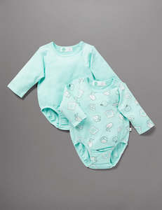 Little Green Co: Little Green & Co Bodysuit 2 Pack - Breakfast Club
