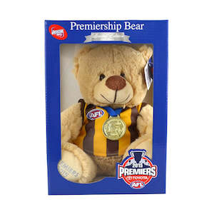 Korimco 29cm AFL Premiership Limited Edition 2015 Hawthorn Hawks Soft Collectable Bear Toy
