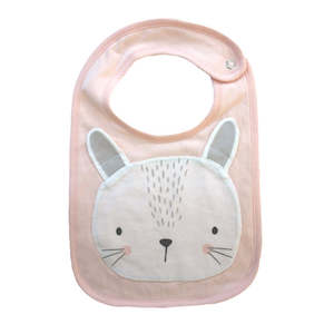 Easter: Mister Fly Face Bib - Pink Bunny
