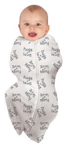 Baby Studio Swaddlepouch Cotton - Hugs Equals Love