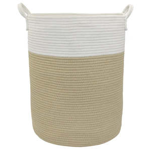 Living Textiles Cotton Rope Hamper - Natural