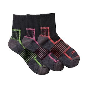 Rio Women's Reinforced Quarter Crew Socks 3 Pk